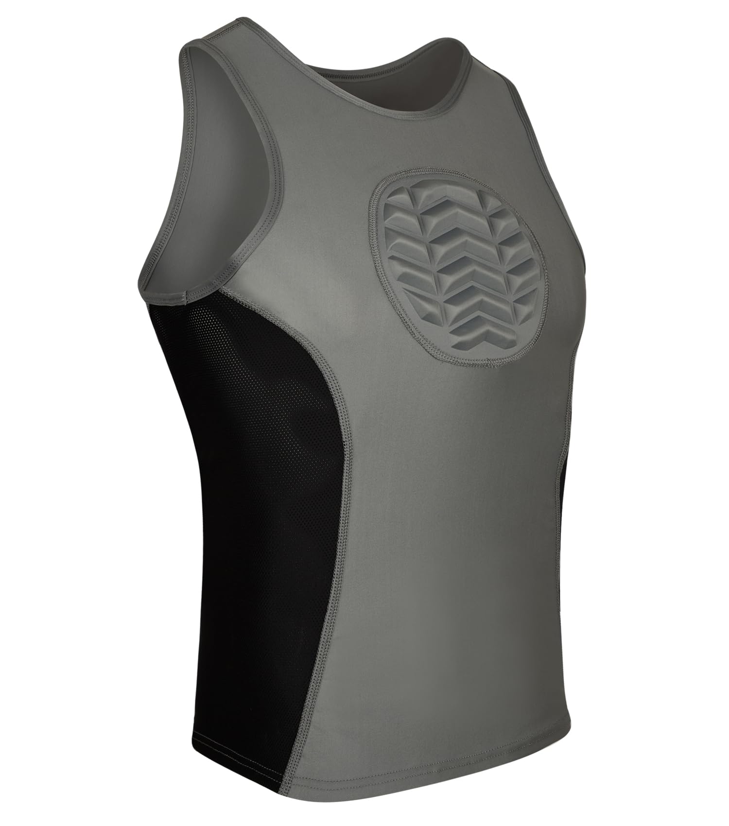 Exxact Sports Youth Baseball Chest Protector - Padded Compression Shirt for Softball & Baseball Training | Protective Gear for Kids Sports Practice & Games