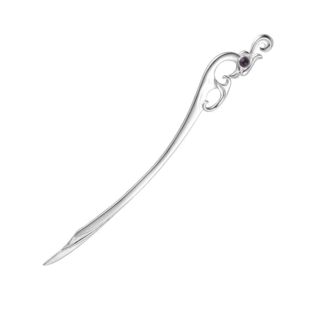 Vintage Chinese Hair Sticks for Women - S925 Sterling Silver Phoenix Rhinestone Hairpins, Handmade Hair Bun Accessories for Brides & Long Hair | Wedding, Prom, Party & Daily Use Hair Accessories