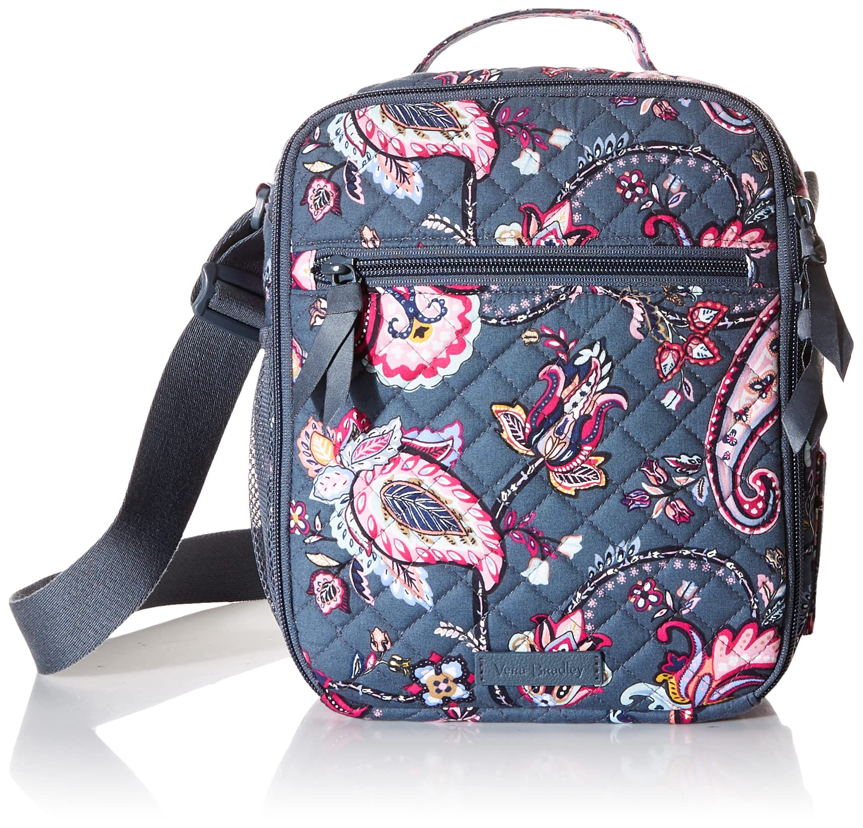 Vera Bradley Women's Cotton Deluxe Bunch Lunch Bag - Insulated Reusable Lunch Tote for Work, School & Picnics | Stylish & Eco-Friendly Lunch Carrier