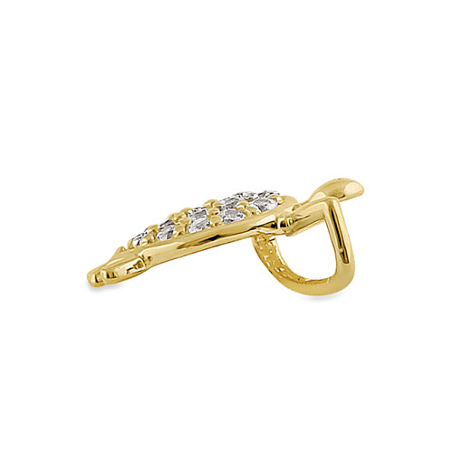 14K Solid Yellow Gold Sea Turtle CZ Pendant Necklace - Elegant Ocean-Themed Jewelry Gift for Women, Perfect for Beach Vacations & Summer Outfits