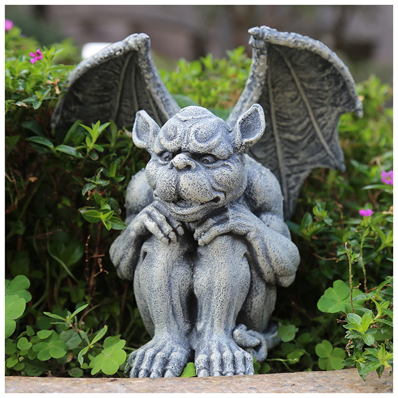 Handcrafted Resin Sculptures - Medieval Gothic Garden Guardian Statue for Indoor & Outdoor Yard Decor | Perfect for Gothic Gardens, Patios, and Home Altars