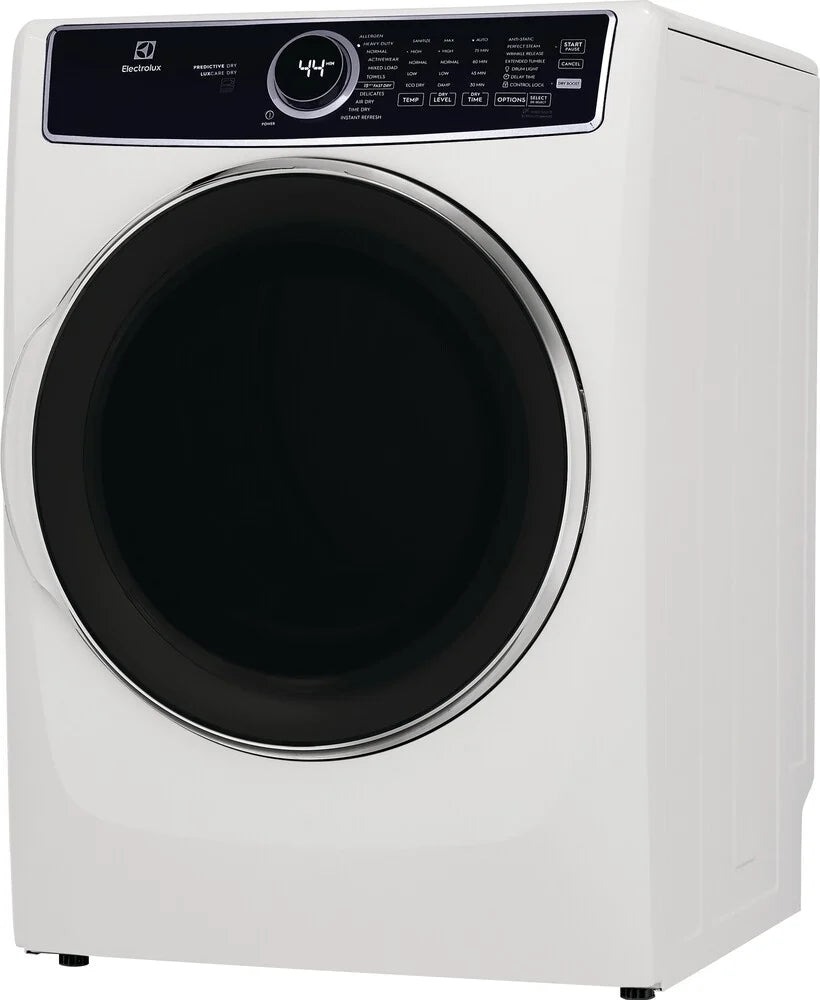 Electrolux 600 Series Gas Dryer - 7.4 cu. ft. Capacity, White (ELFG7637AW) | Fast Drying & Energy Efficient for Large Laundry Loads | Perfect for Homes & Apartments