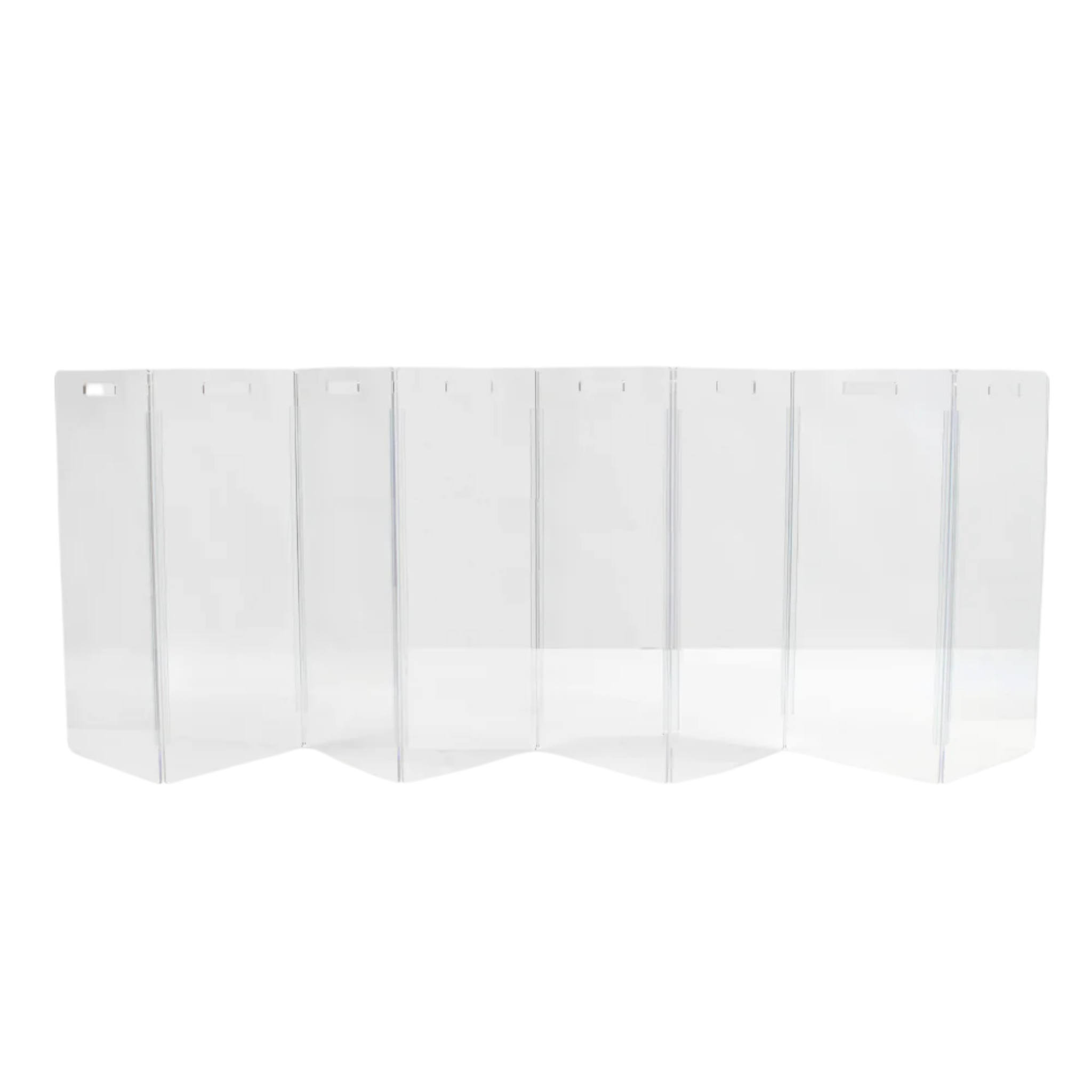 Clear Freestanding Zig Zag Panel Pet Gate - Expandable Safety Barrier for Dogs & Cats - Perfect for Doorways, Hallways & Stairs - Home & Office Use