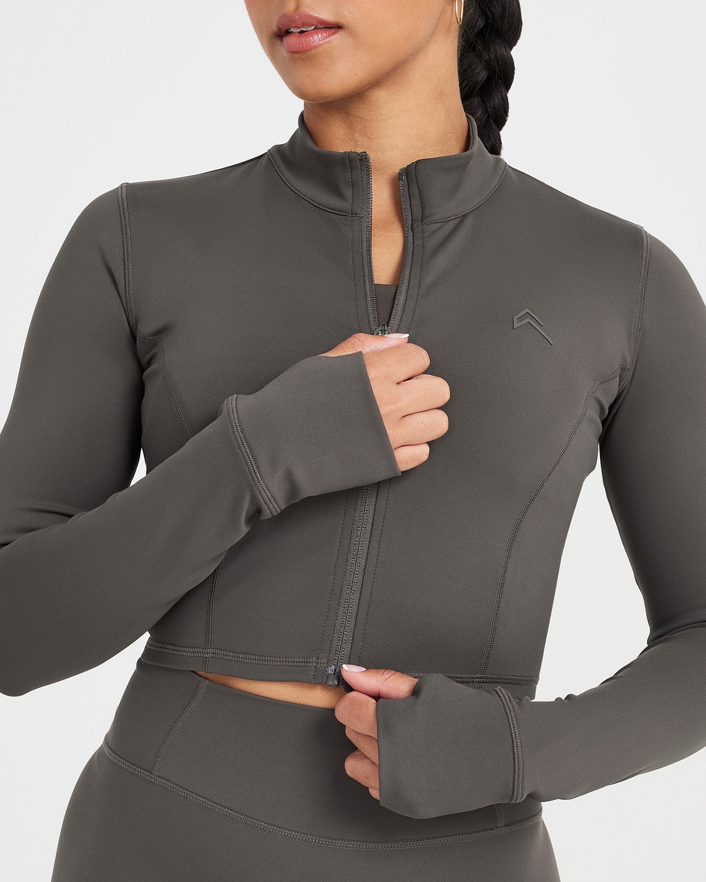 Timeless Crop Jacket for Women - Classic Deep Taupe Outerwear | Perfect for Fall Layering, Casual Outfits & Street Style Fashion