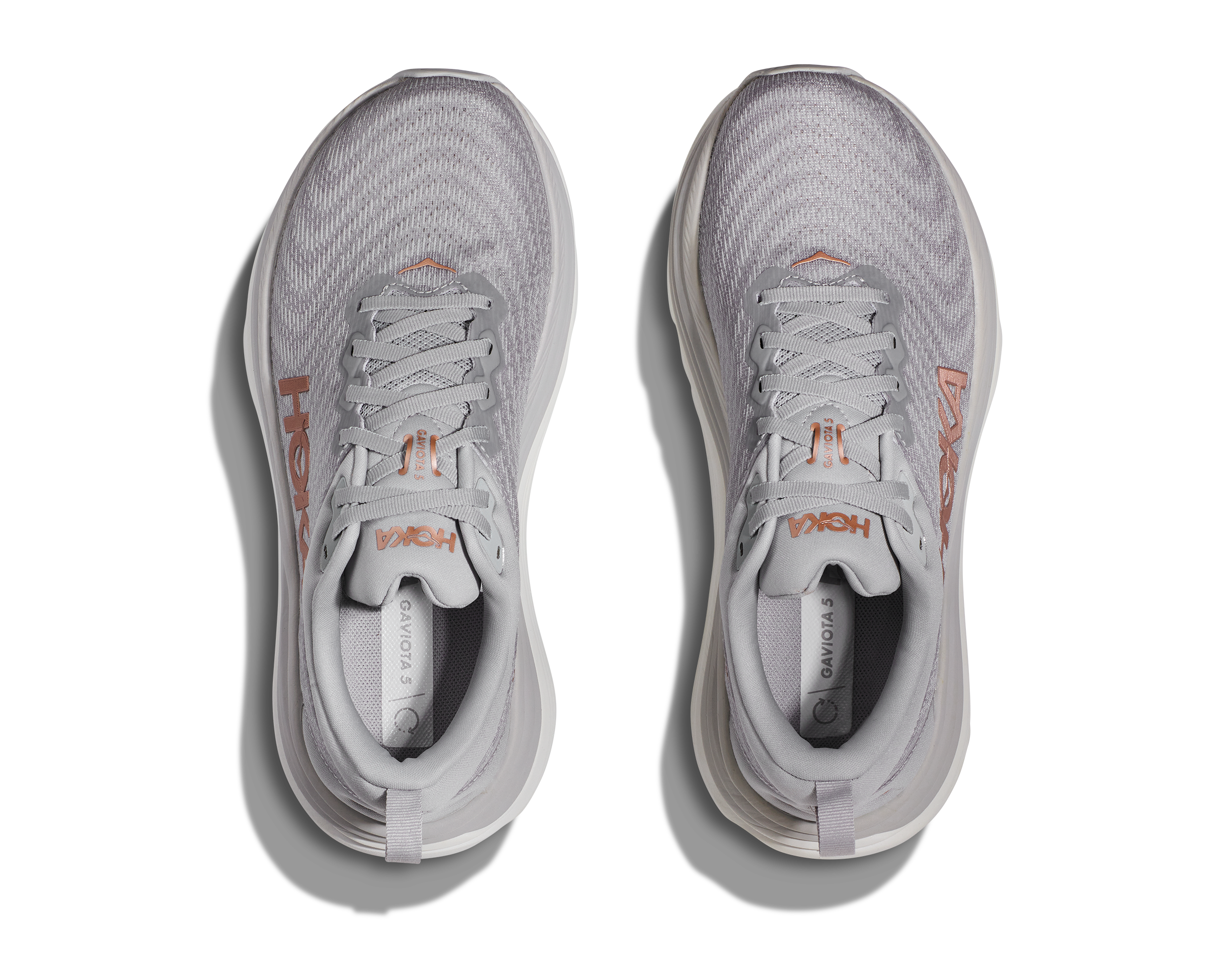 Women's HOKA Gaviota 5 Wide Running Shoes - HMRG Harbor Mist/Rose Gold - Stability & Cushion for Long-Distance Running & Walking