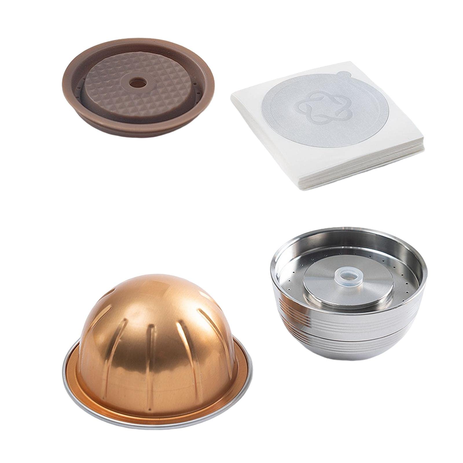 Stainless Steel Reusable Espresso Coffee Pod Tamper - Refillable Coffee Maker Accessory for Nespresso & Keurig Machines | Perfect for Home Baristas & Coffee Lovers