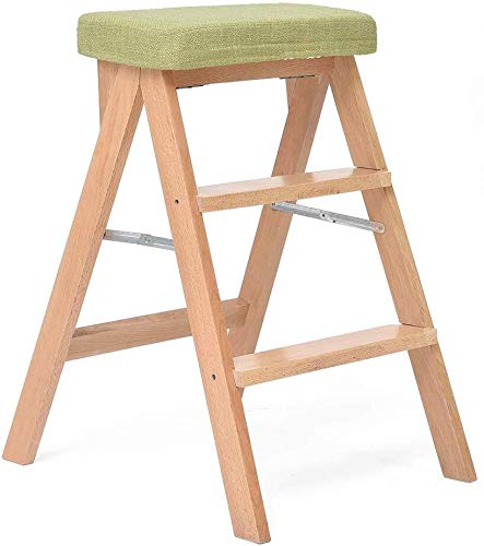 3-Step Foldable Ladder Stool for Home - Non-Slip Wide Padded Step Stool for Indoor Use, Kitchen, Bathroom & Closet Organization