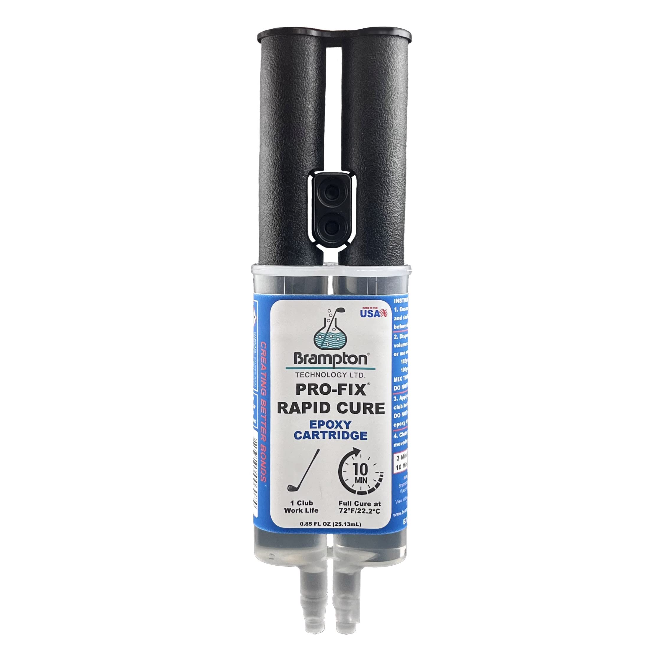 Brampton PRO-FIX Rapid Cure Golf Epoxy - Fast 10 Minute Club Repair Adhesive for Golf Shafts, Heads, Drivers, Putters & Irons - Professional Strength Golf Industry Epoxy - Perfect for Home Repairs, Club Maintenance & Emergency Fixes on the Course