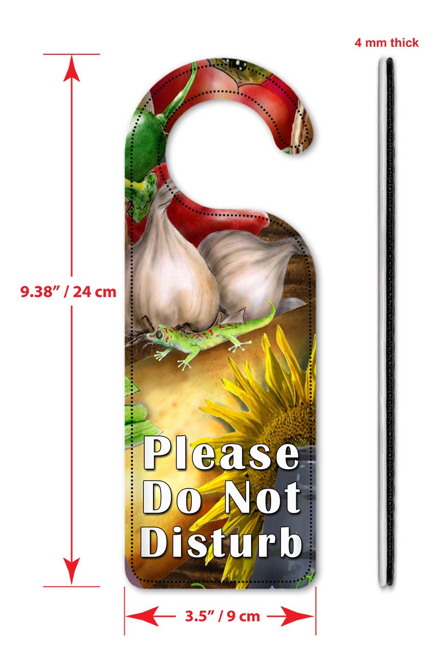 Fall Harvest Art Plates Do Not Disturb Door Hanger Sign - Double Rocker Design for Bedroom, Hotel & Office Privacy