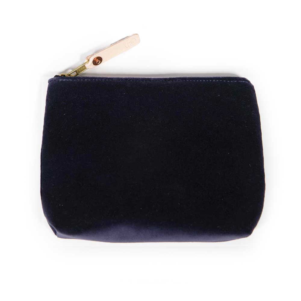 Luxury Velvet Jewelry Pouch for Earrings Necklaces Rings - Navy Blue Jewelry Organizer Travel Storage Case - Perfect for Gifts, Travel & Home Organization