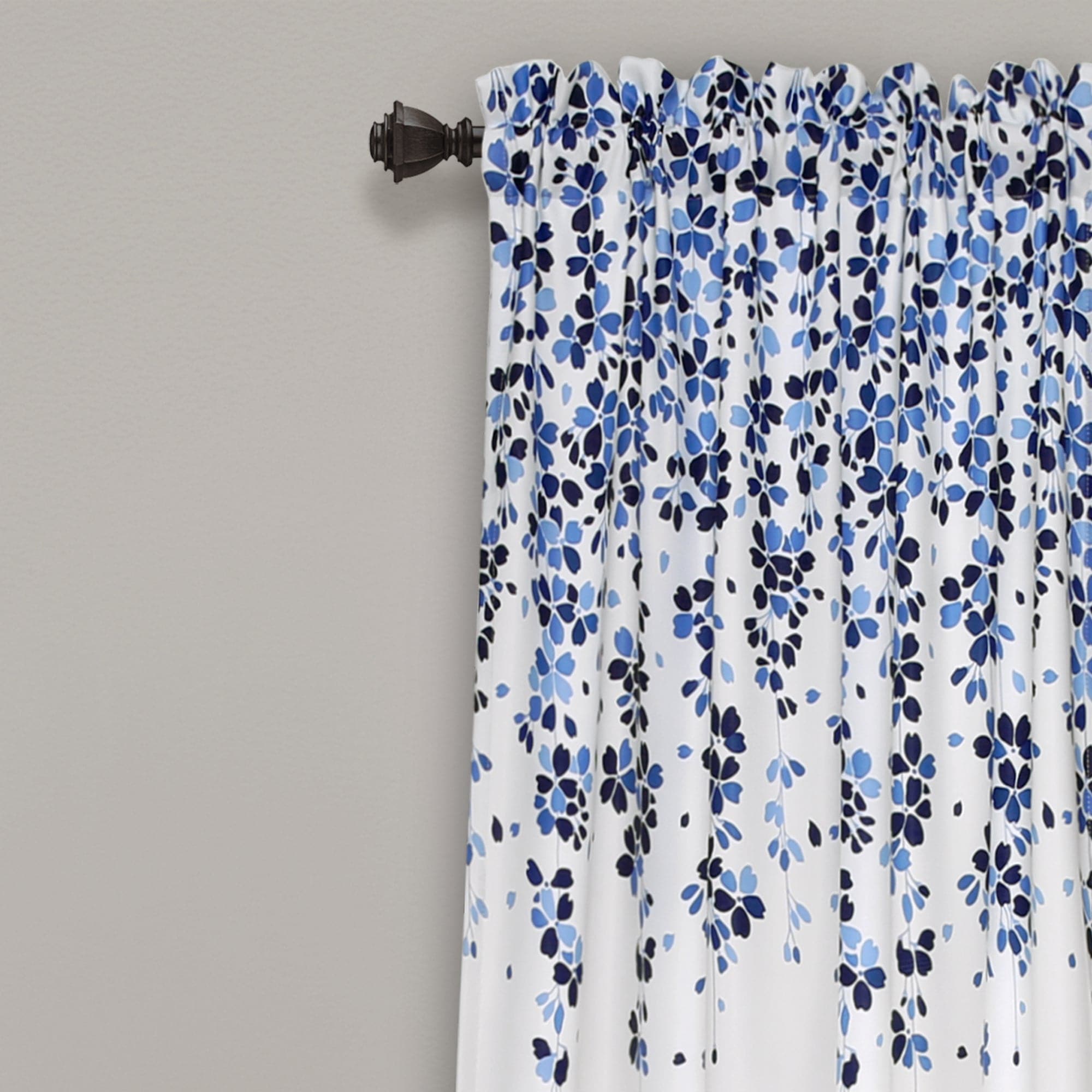 Elegant Weeping Flower Light Filtering Window Curtain Set - Soft Sheer Drapes for Living Room & Bedroom - Perfect for Privacy & Sun Protection