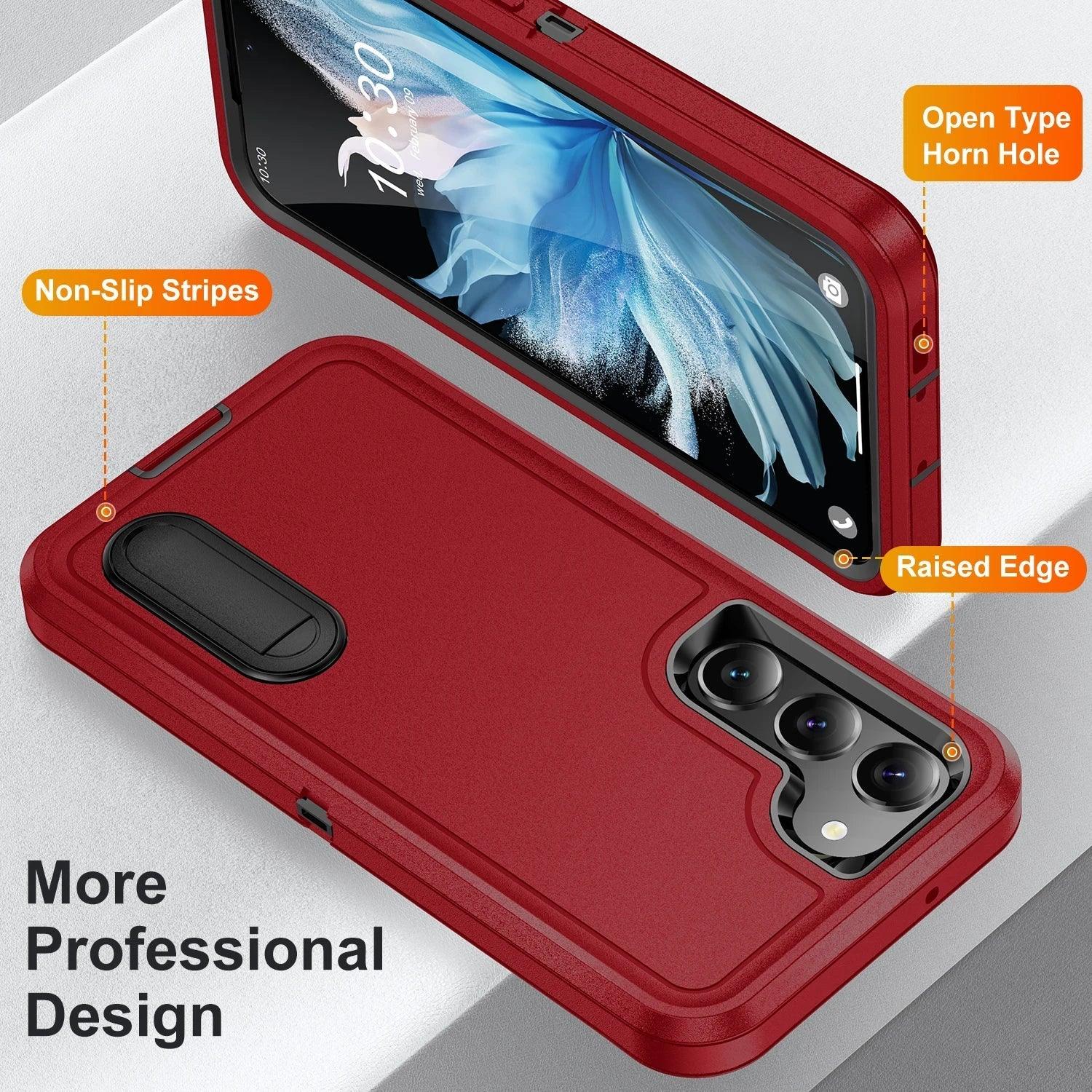 Samsung Galaxy S24 Plus Shockproof Case with Kickstand - Anti-Dust, Military-Grade Protection for Outdoor & Active Lifestyle