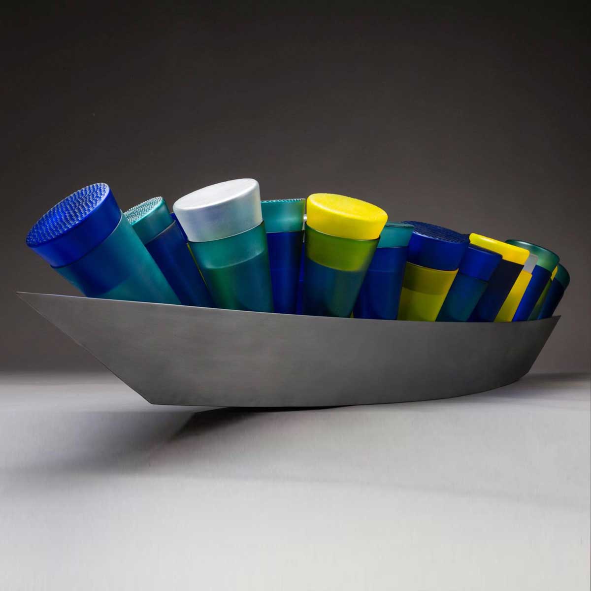 Handmade Cornucopia Free Blown Glass Sculpture - Perfect for Home Decor, Wedding Centerpieces & Thanksgiving Table Settings