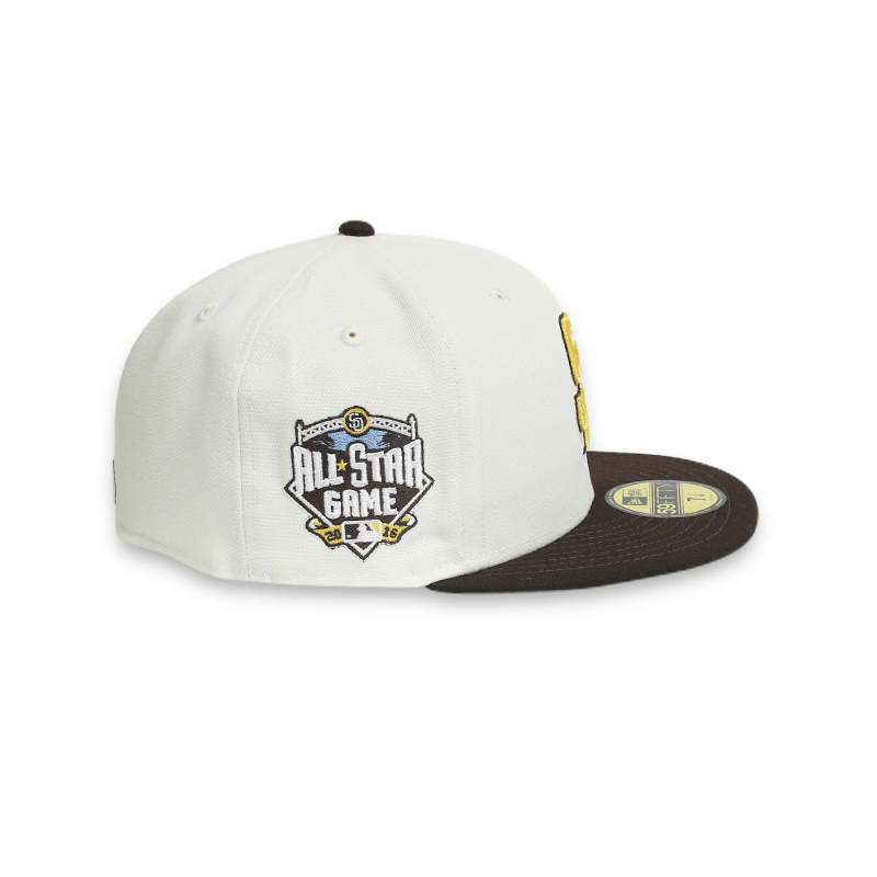 San Diego Padres 16 ASG White 59FIFTY Fitted Hat for Men - Official MLB Baseball Cap for Games & Streetwear Fashion
