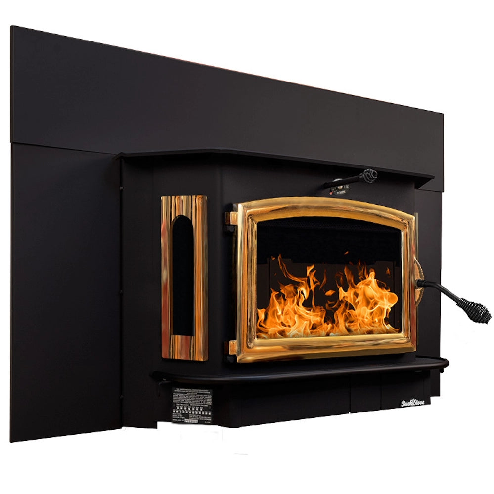 Buck Stove Model 91 Catalytic Wood Burning Fireplace Insert with Heat Activated Blower - Efficient Home Heating for Living Rooms, Cabins & Winter Warmth