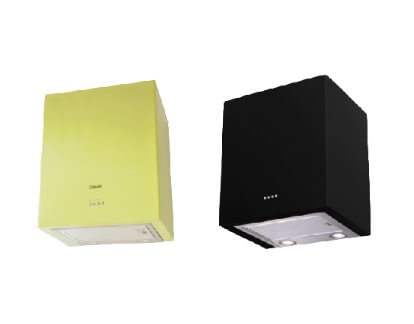 Ellane EH 2800 45cm Stainless Steel Range Hood - Black & Apple Green | Powerful Kitchen Ventilation for Smoke & Odor Removal | Perfect for Modern Home Cooking