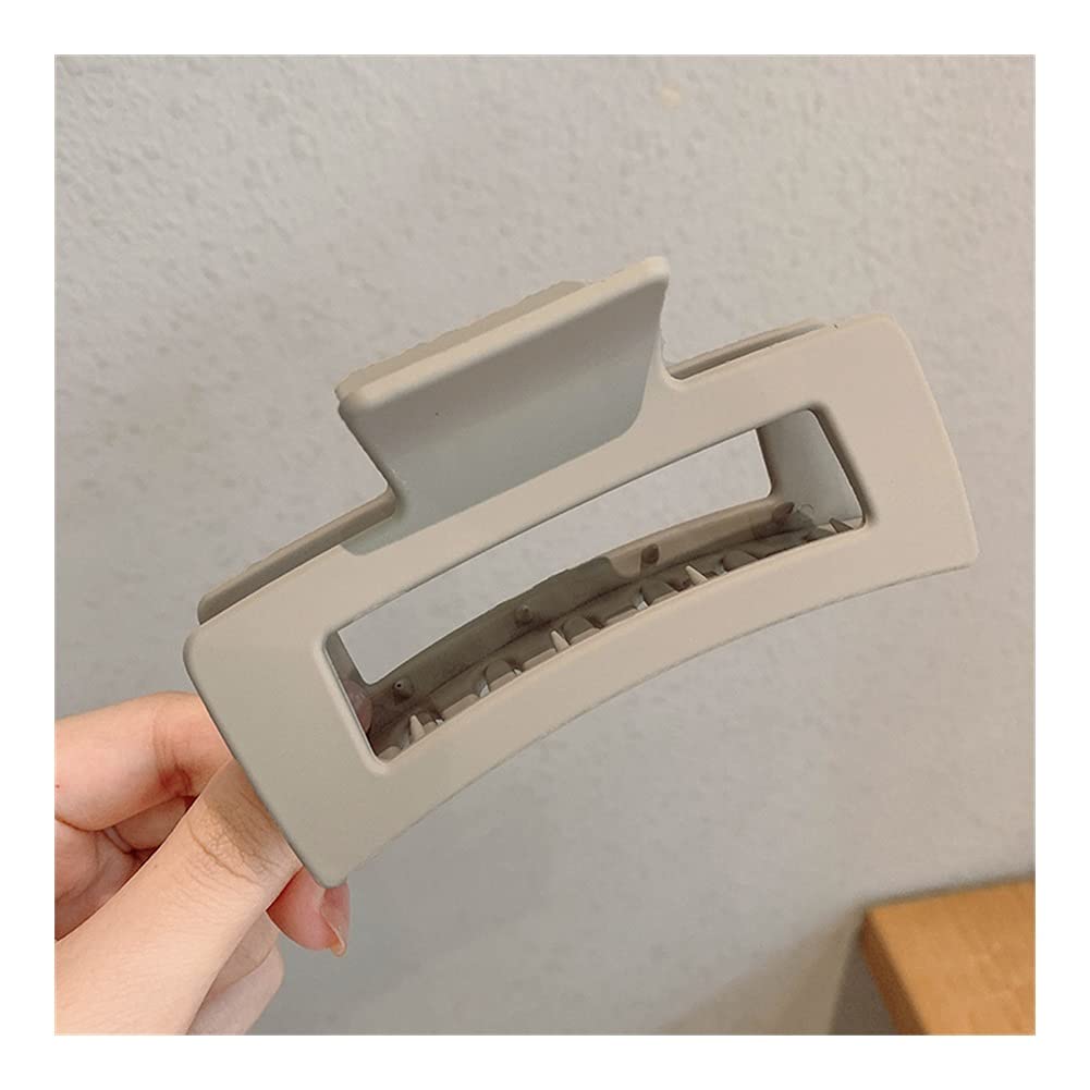 Acrylic Hair Clips for Women - Non-Slip Crab Claw Hair Clamps | Hair Accessories for Girls & Women | Perfect for School, Work, Parties & Everyday Styling (White)