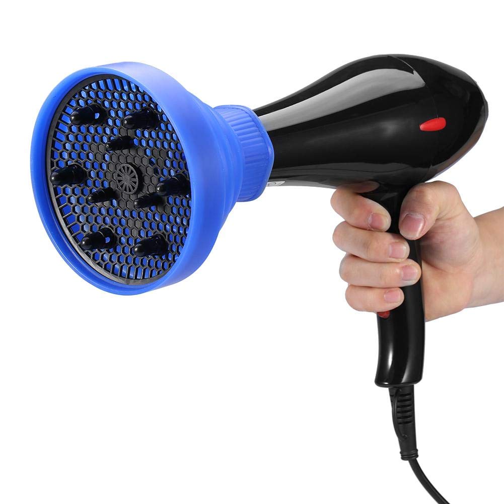 Professional Foldable Hair Dryer Diffuser for Curly Hair - Styling Hairdressing Tool with Blue Cover | Perfect for Home Salon, Travel & Daily Curly Hair Care