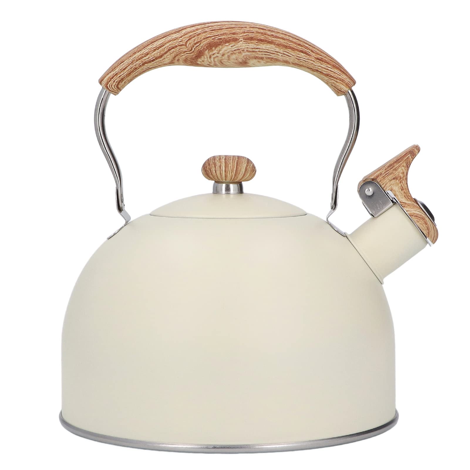 2.5L Stainless Steel Whistling Tea Kettle for Stovetop - Large Capacity Camping Kettle for Gas Stove & Induction Cooktop - Perfect for Home, Outdoor & RV Use