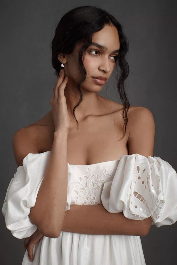 BHLDN Marina Gown - Elegant Lace Wedding Dress for Brides | Perfect for Beach Weddings & Romantic Ceremonies