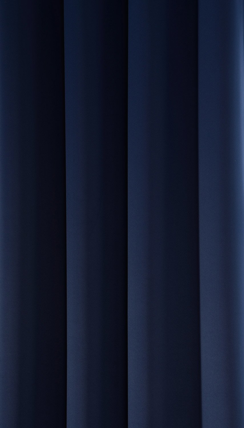 Blackout Curtains for Bedroom - Thermal Insulated, Noise Reducing, Energy Efficient, Non-Toxic Fabric (52x84 Inch, Navy Blue, Set of 2 Panels with Grommet Top) - Perfect for Nursery, Home Theater & Light Sleepers