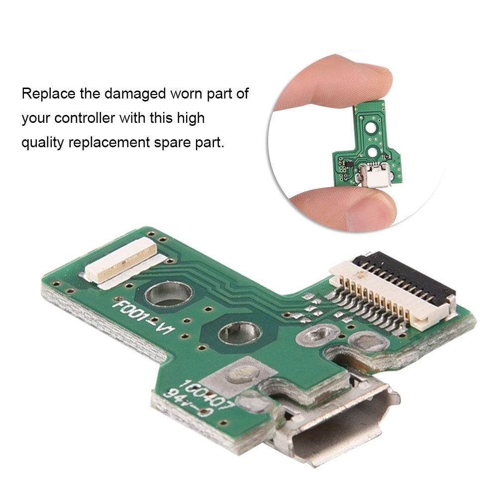 Replacement Micro USB Charging Port for 4th Gen Game Controller - Compatible with Multiple Gaming Consoles - Perfect for Controller Repairs & DIY Fixes