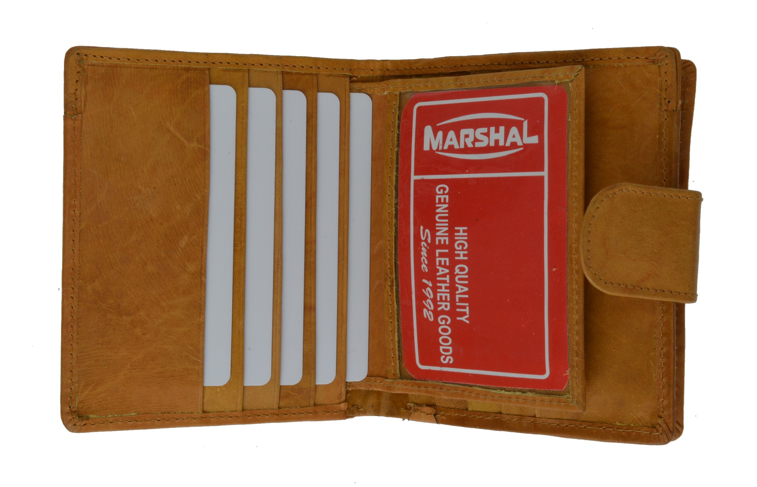 MARSHAL Heiress Ladies Cadex Wallet with Snap Button Closure - Stylish Women's Leather Wallet for Everyday Use, Travel & Gift Giving