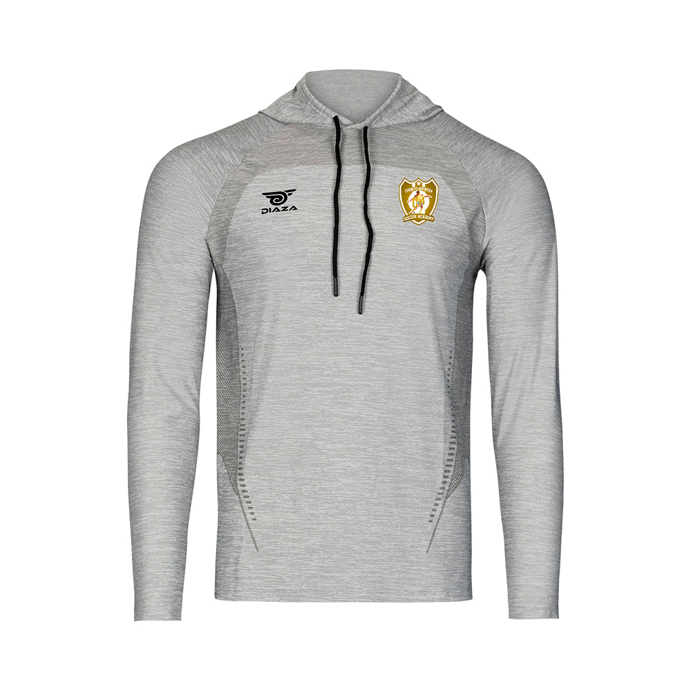 CH4 Suba Hooded Long Sleeve Light Gray - Lightweight Pullover Hoodie for Men & Women - Perfect for Outdoor Activities, Gym Workouts & Casual Wear