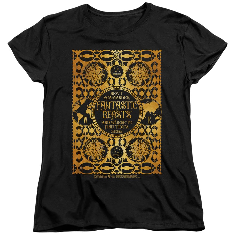 Fantastic Beasts The Secrets of Dumbledore Women's T-Shirt | Popfunk Classic Graphic Tee | Movie Merchandise & Gifts for Fans | Perfect for Cosplay, Movie Nights & Harry Potter Themed Parties