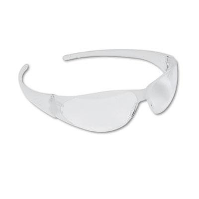 Checkmate Wraparound Safety Glasses - Clear Polycarbonate Frame & Uncoated Clear Lens (12-Pack Box) | Ideal for Construction, Woodworking, and DIY Projects
