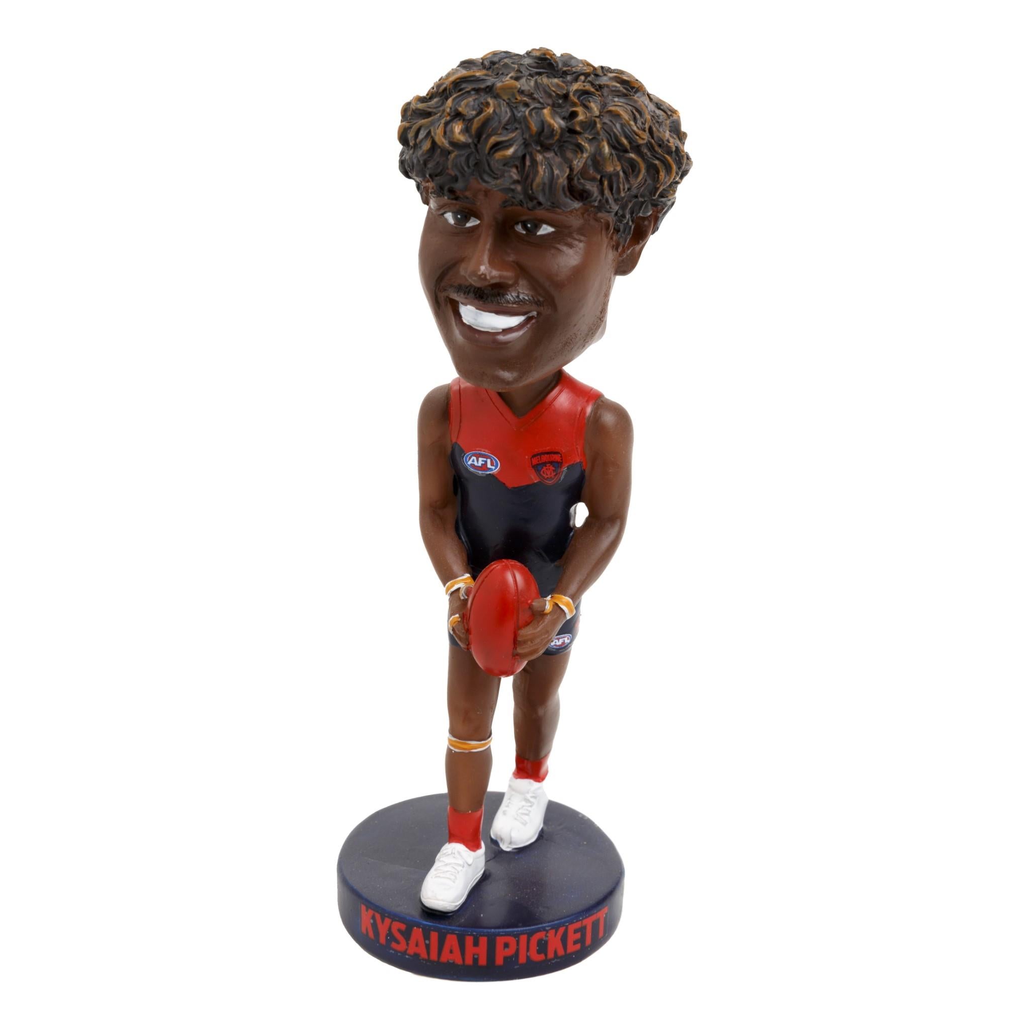 AFL Melbourne Demons Kysaiah Pickett Bobblehead - Official AFL Collectible for Fans & Sports Memorabilia Enthusiasts - Perfect for Home Display, Office Decor, and Gifts