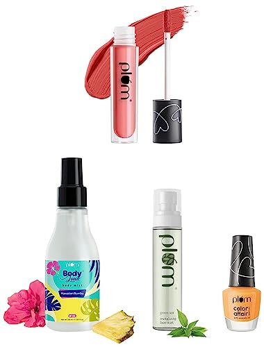 Plum Summer Skincare Essentials - CC Cream, Body Lotion & Facial Moisturizer Set for Glowing Skin | Perfect for Beach Days, Vacation & Summer Travel