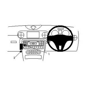 ClicOn No Holes Angled Dash Mount for Mercedes Benz SLK Class (2011-2019) - Secure Phone Holder for Car - Perfect for GPS Navigation & Hands-Free Driving