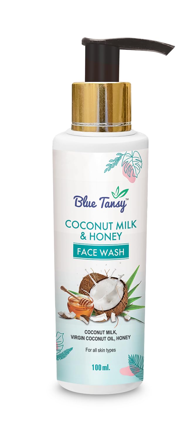 Blue Tansy Coconut Milk Honey Face Wash - Gentle Cleansing for Sensitive Skin