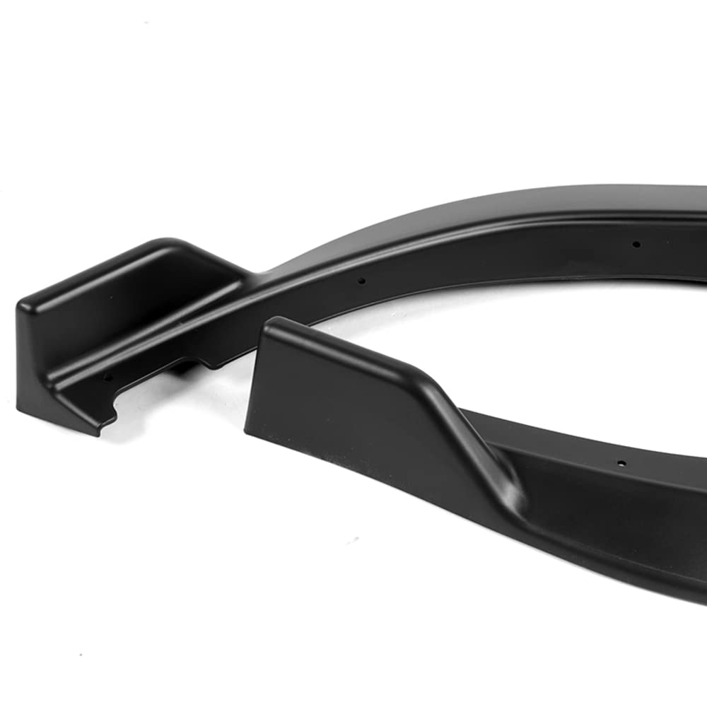 5PCS Front Bumper Lip + Side Skirt Rocker Winglet Canard Diffuser Wing Kit for 2018-2023 Kia Stinger GT-Line | ABS Matte Black Body Spoiler Splitter | Enhanced Aerodynamics & Sporty Styling | Perfect for Car Enthusiasts & Street Racing
