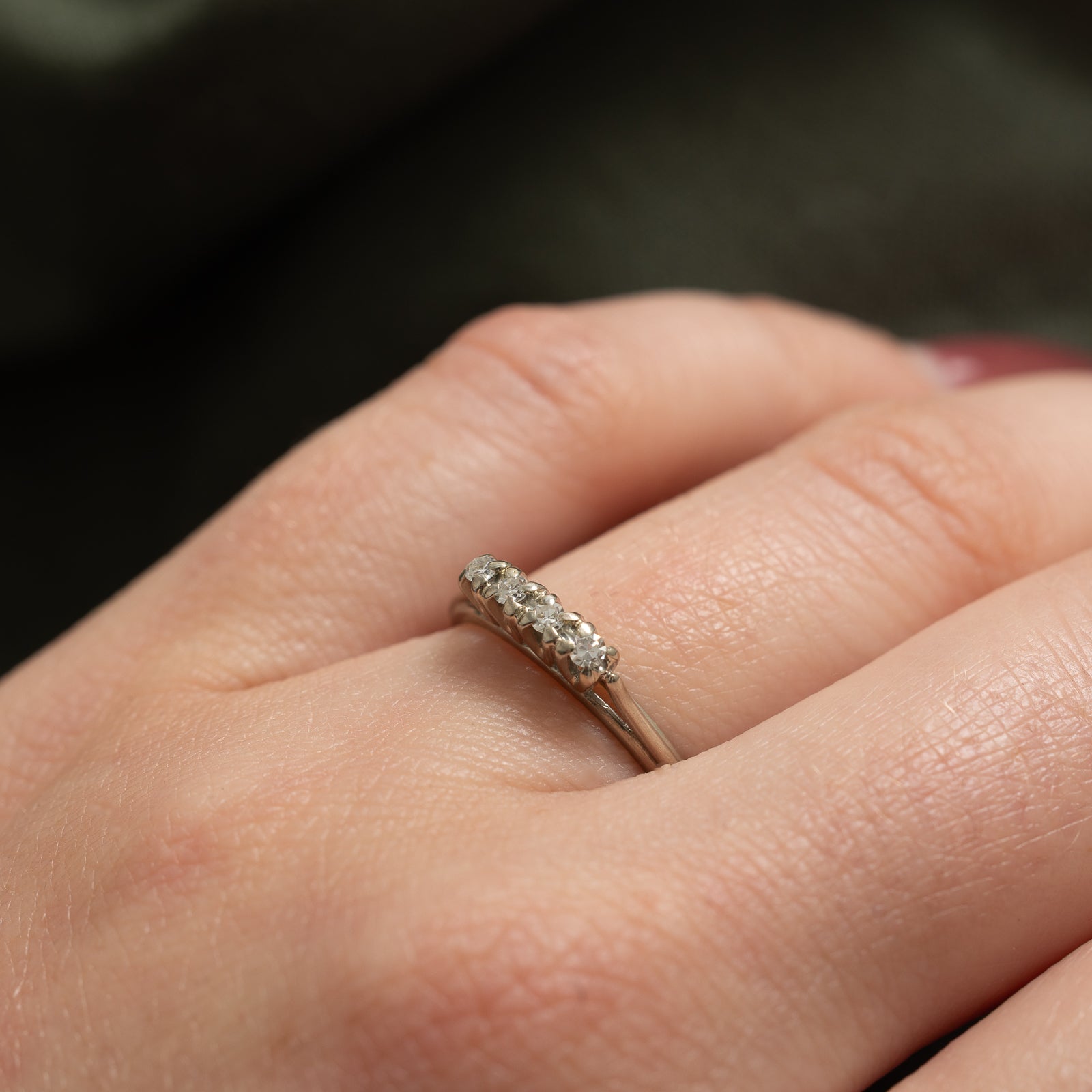 Exquisite High Set Four Stone Diamond Ring | 0.11ctw | Size 6 | Perfect for Engagement, Anniversary & Special Occasions