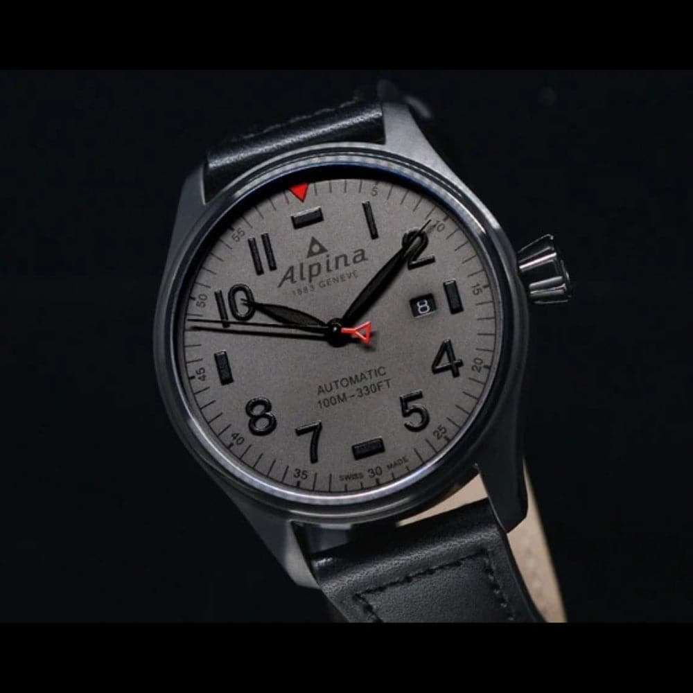 ALPINA STARTIMER PILOT Automatic Men's Watch - Shadow Line AL 525GG4FBS6 | Luxury Aviation Timepiece for Business & Travel