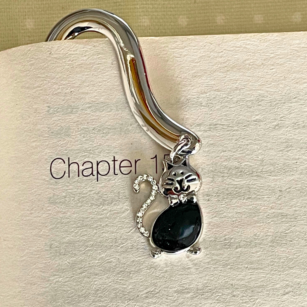 Silver Plated Cat Bookmark - 'Do Not Disturb... I'm Reading' Gift for Book Lovers | Perfect for Reading, Studying & Library Use