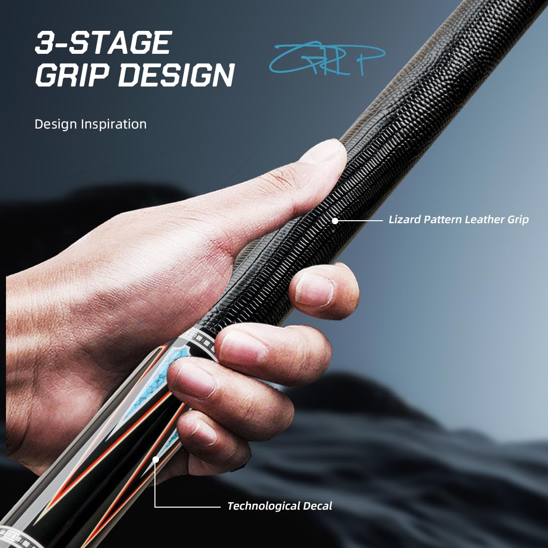 KONLLEN 58-inch Professional Carbon Fiber Pool Cue Stick - Low Deflection Billiard Cue with 12.5mm Tip for Adults | Full Carbon Technology, Pro Taper, Easy Control | Perfect for Tournament Play & Home Game Rooms