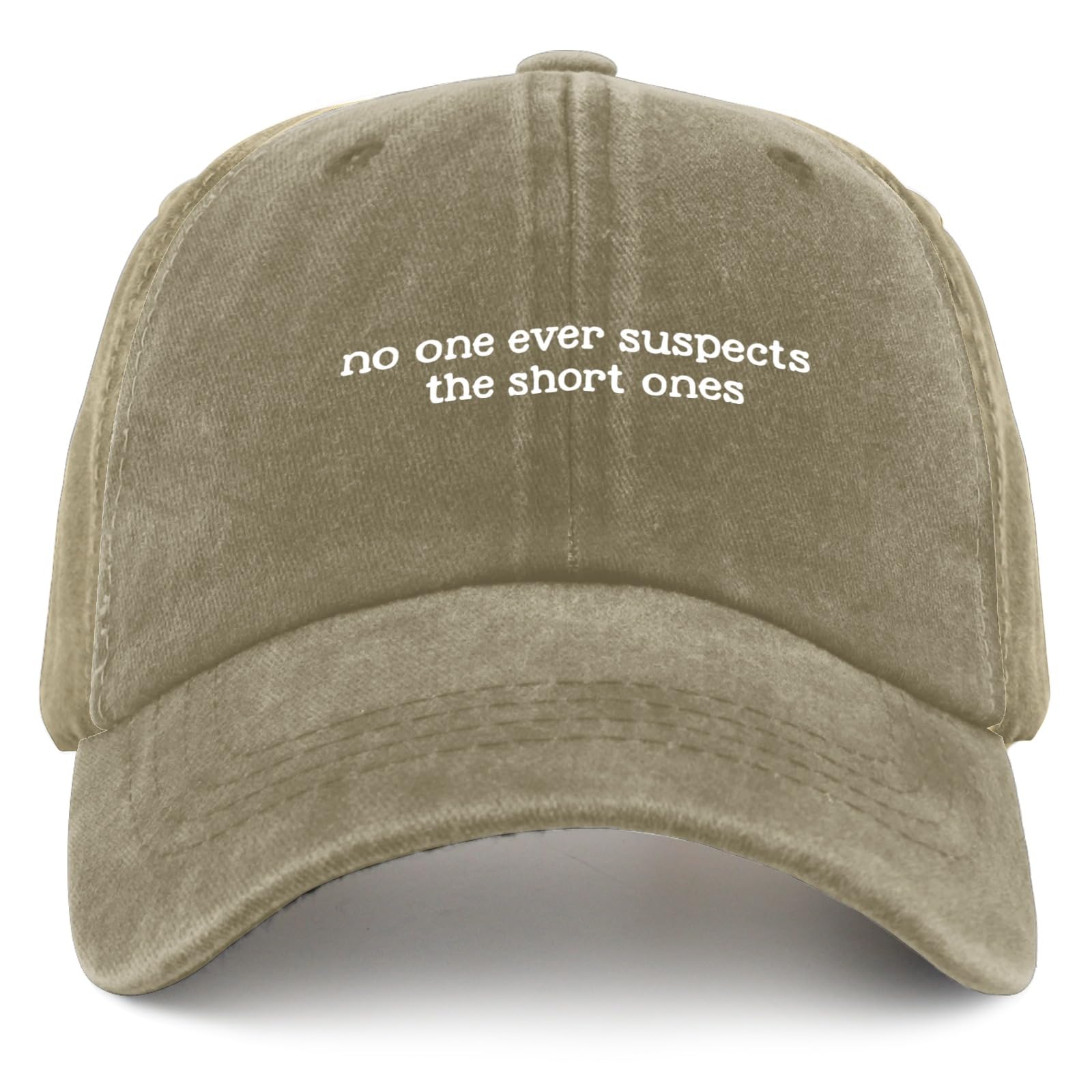 Funny Baseball Cap for Women - No One Ever Suspects The Short Ones - Quick Dry Sun Hat for Tennis & Outdoor Activities - Cool Breathable Summer Hat for Sports, Beach and Casual Wear