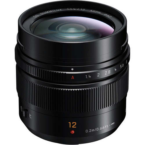 Panasonic Leica DG Summilux 12mm f/1.4 ASPH. Lens - Ultra Wide Aperture Prime Lens for Micro Four Thirds Cameras | Perfect for Low Light Photography, Landscapes & Street Shooting