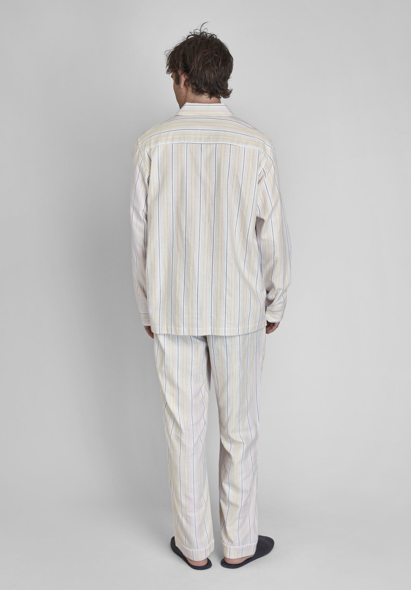 Henry Pajama Set in Twill Stripe - Soft & Comfortable Men's Sleepwear for Relaxing at Home or Lounging