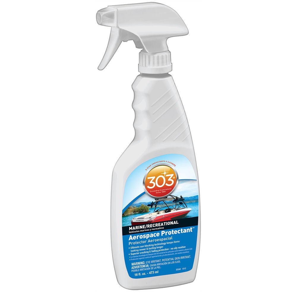 303 Protectant Spray 16oz - UV Protectant & Interior/Exterior Surface Cleaner for Cars, Boats, RVs & Outdoor Furniture - Restores & Protects Vinyl, Plastic, Rubber & Leather