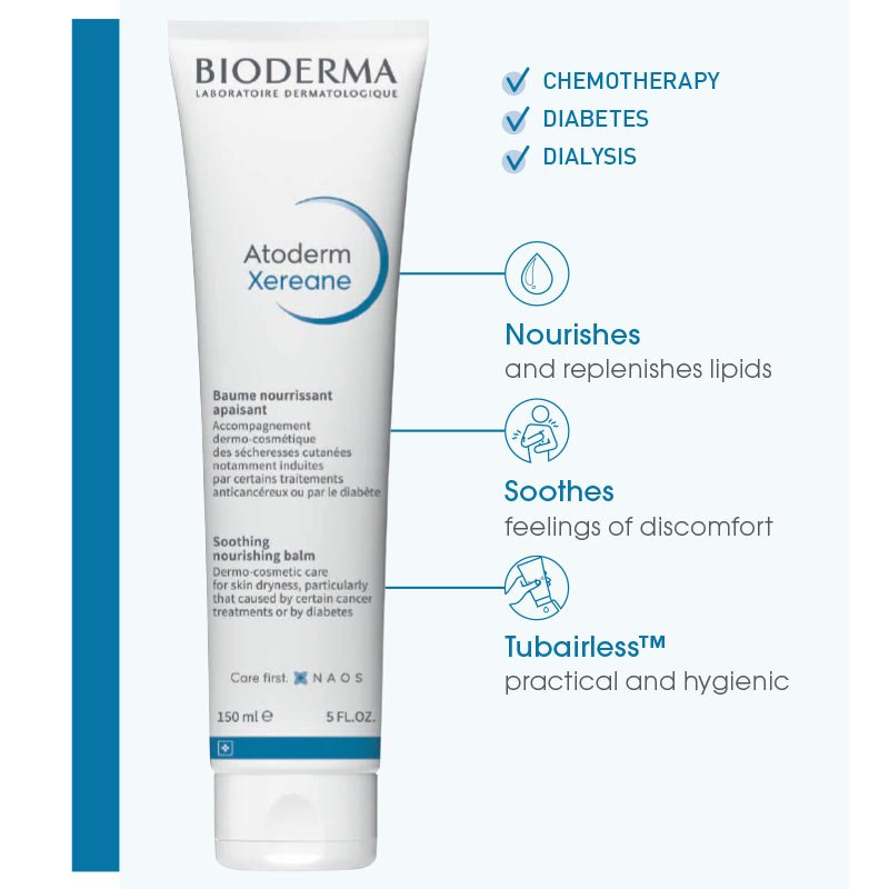 Bioderma Atoderm Xereane Ultra-Nourishing Body Cream for Dry & Sensitive Skin – Hydrating & Soothing Care for Daily Use at Home or Travel