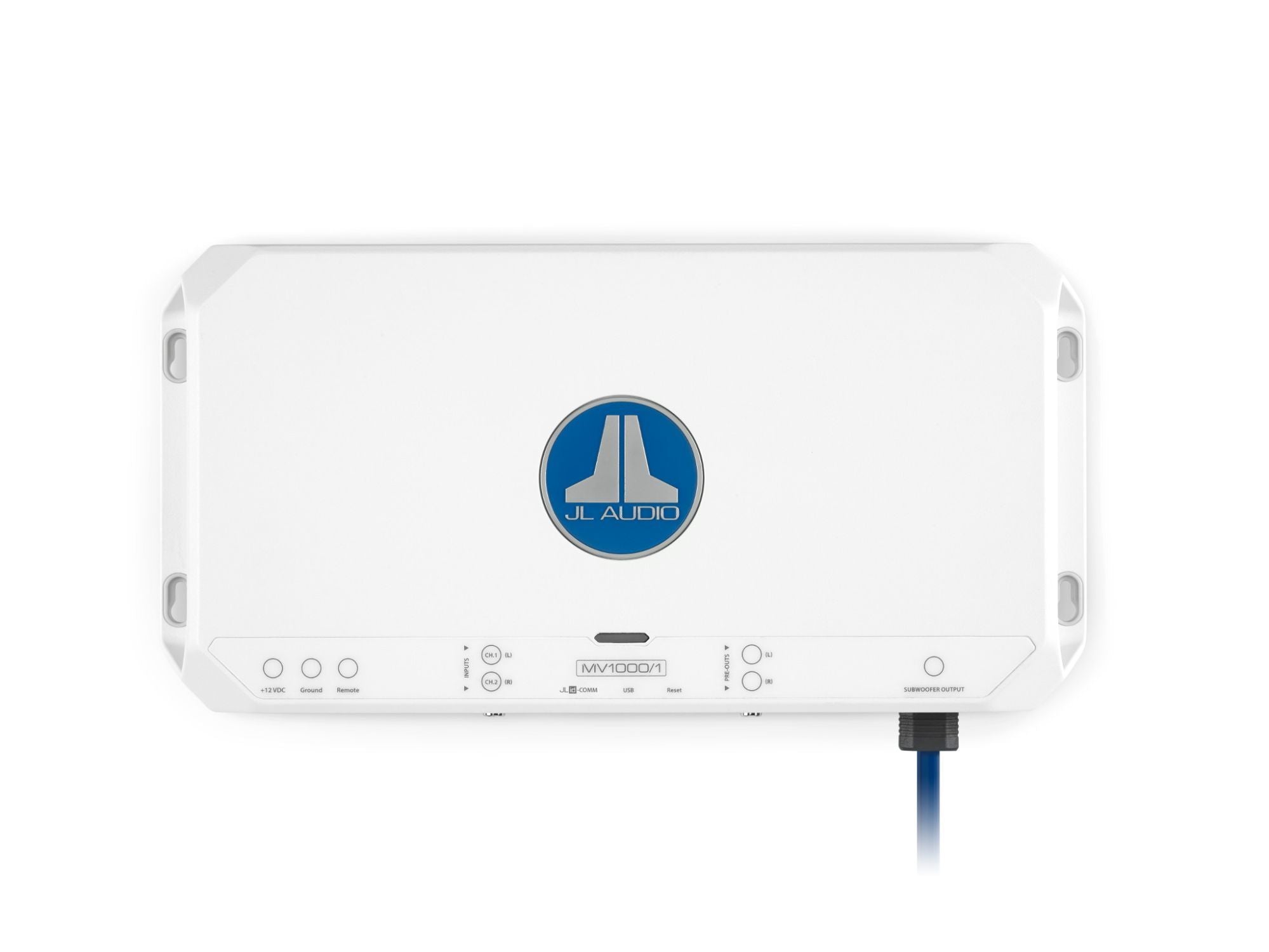 JL Audio MV1000/1 Monoblock Class D Marine Subwoofer Amplifier - 1000W RMS Power, Waterproof Design for Boats & Marine Audio Systems - Perfect for Bass Enhancement on Yachts, Speedboats & Outdoor Watercraft