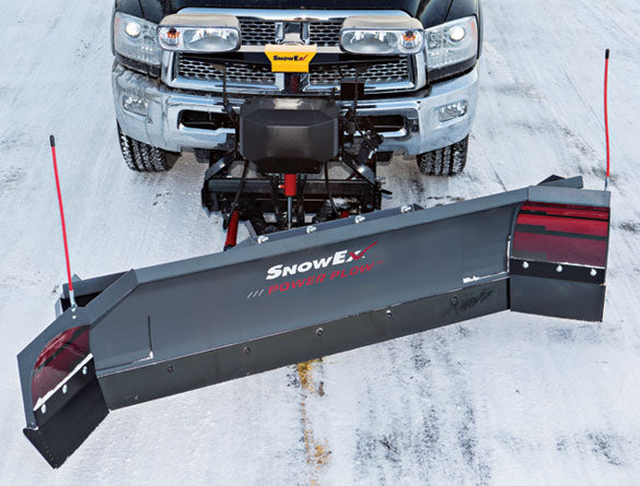 SnowEx POWER PLOW 8100PP & 8611PP Winged Blade Snow Plow | Heavy Duty 8' to 11' Commercial Snow Removal Equipment for Driveways, Parking Lots & Roadways