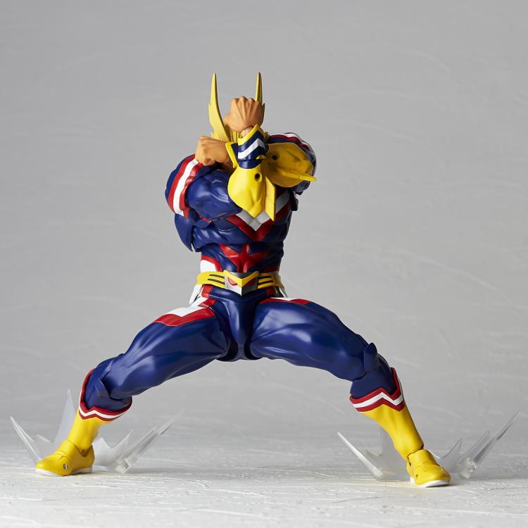 Amazing Yamaguchi Revoltech All Might Action Figure - My Hero Academia Anime Collectible for Display & Play