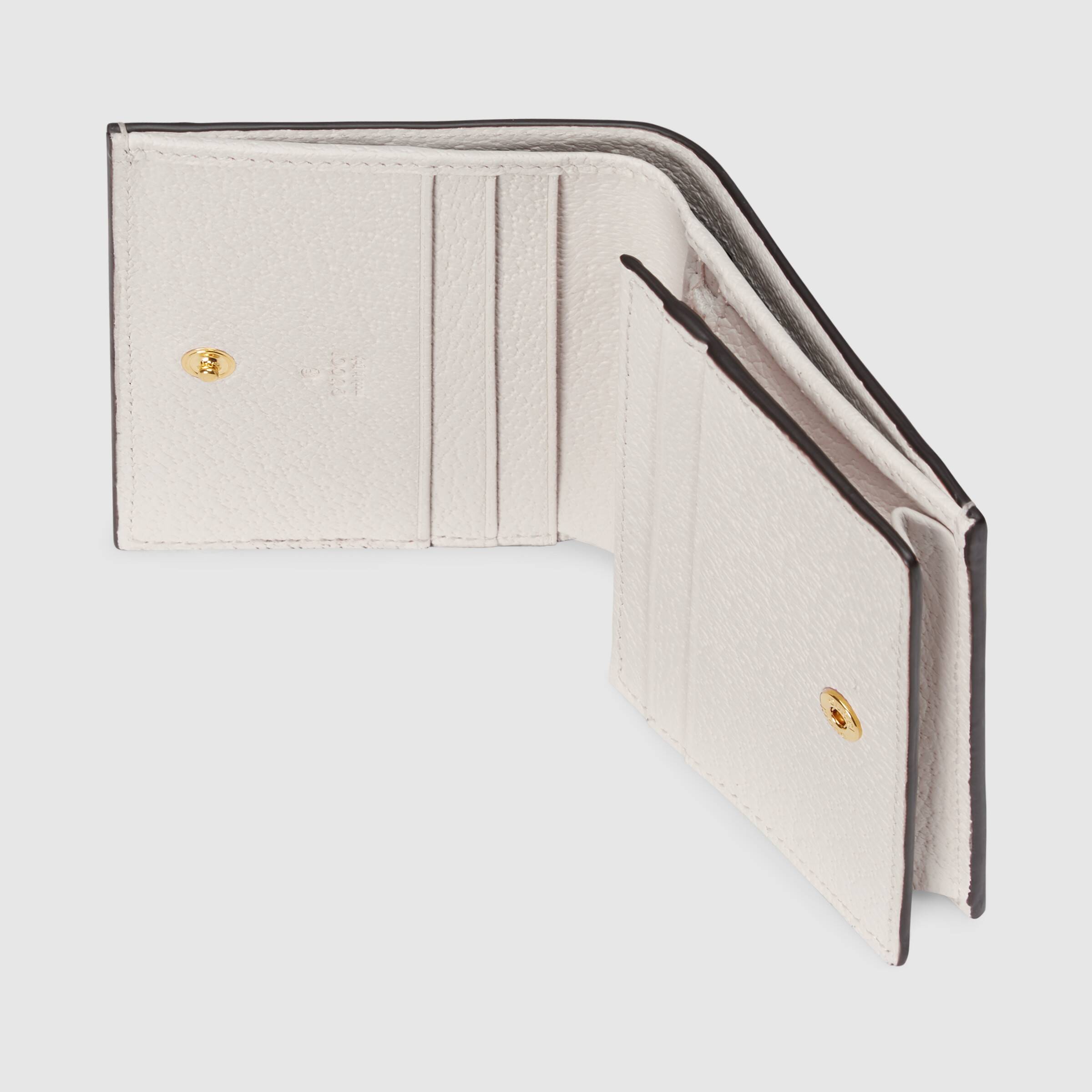 Gucci Ophidia Leather Card Holder Wallet for Women - Slim RFID Blocking Credit Card Case with Zip Pocket - Perfect for Everyday Use, Travel & Gift Giving