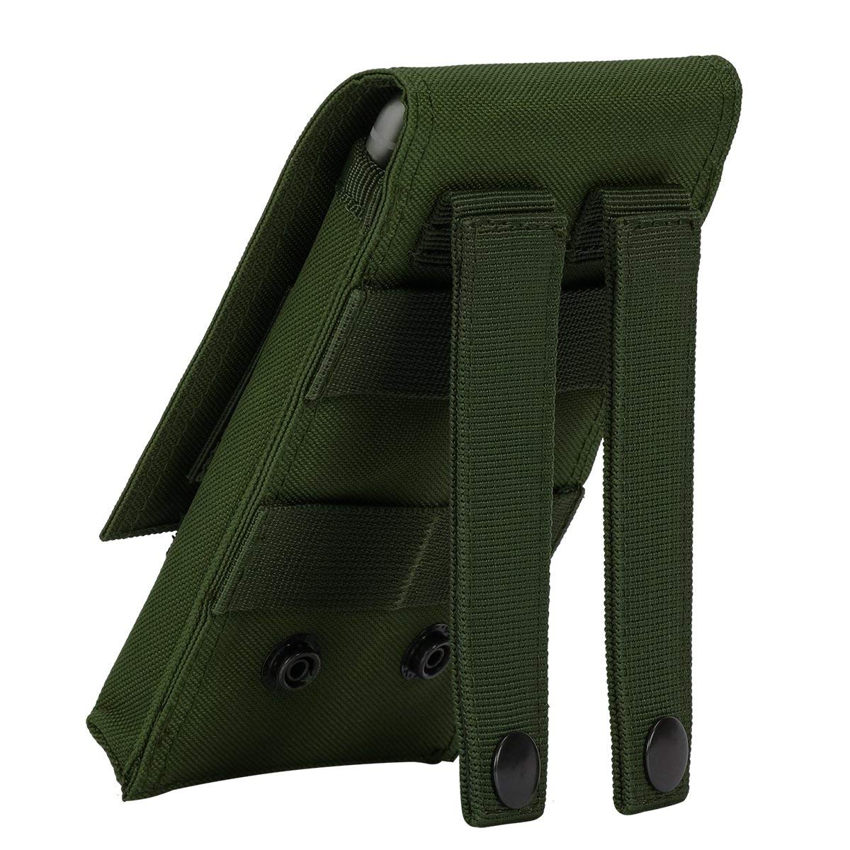 IronSeals Tactical MOLLE Phone Pouch Holster - Waist Belt Pouch with Quick Release Tab for iPhone 16 Pro Max/16 Pro/16/15 Pro Max/14 Pro Max/13 Pro Max/12 Pro Max/11 Pro Max - Perfect for Hiking, Camping & Outdoor Activities