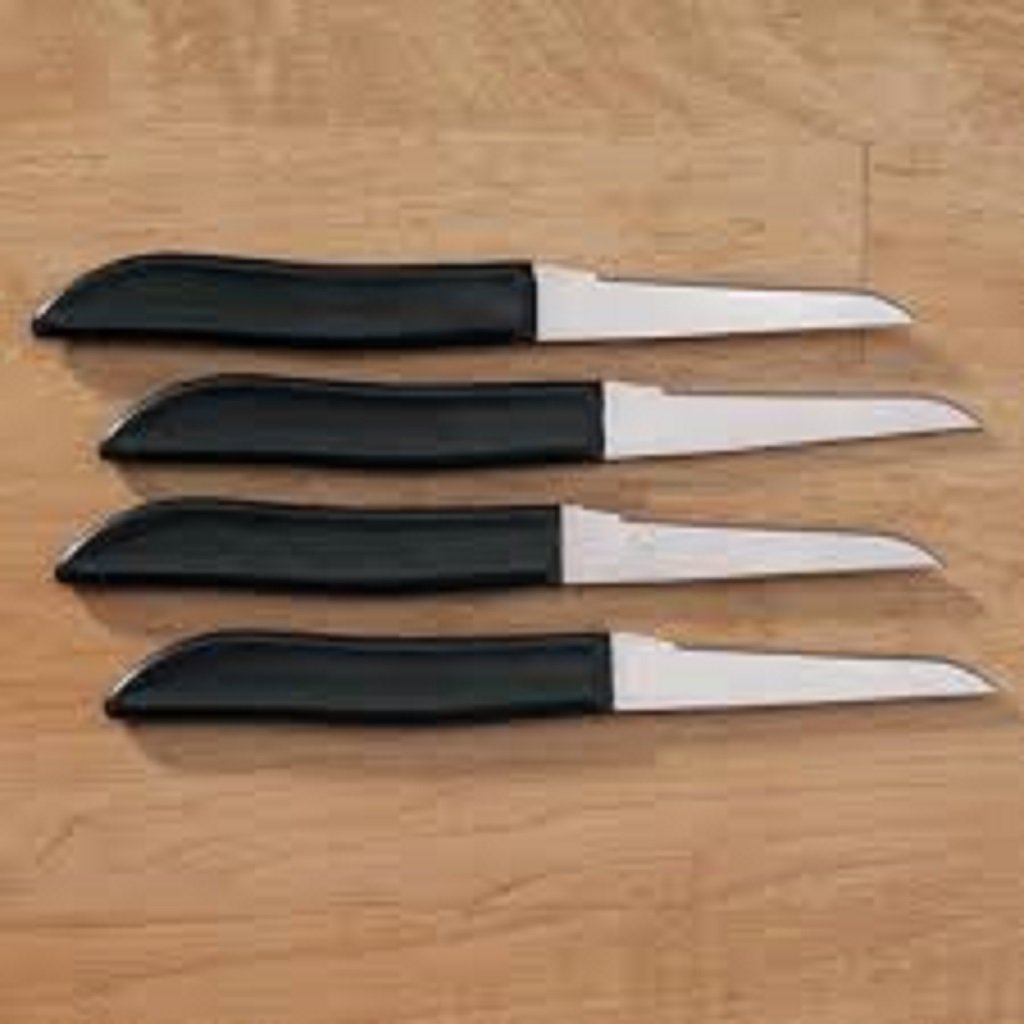WalterDrake 4-Piece Paring Knife Set - Sharp Stainless Steel Kitchen Knives for Peeling, Slicing & Fruit Cutting - Perfect for Home Chefs & Cooking Enthusiasts